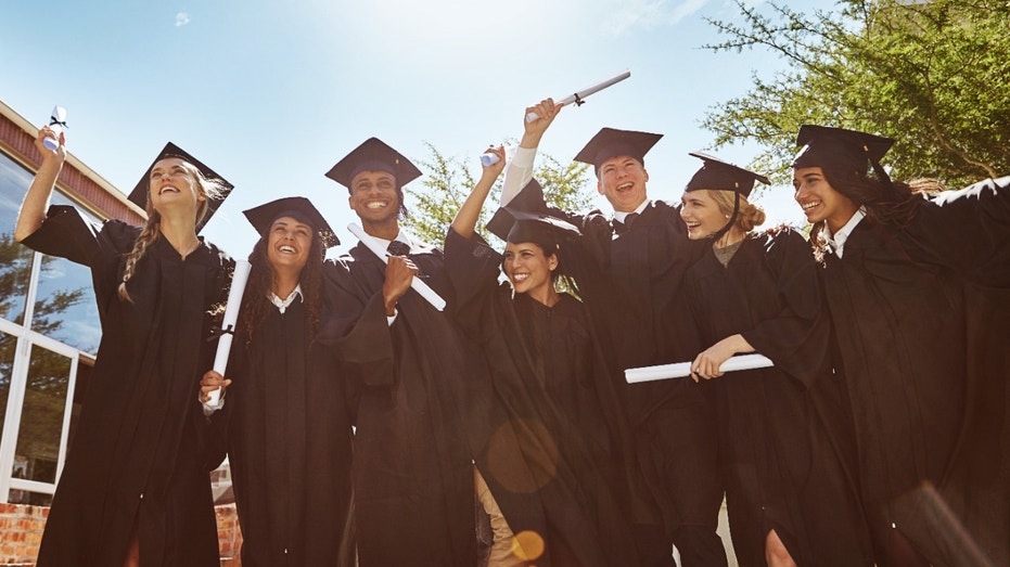 College graduates celebrating